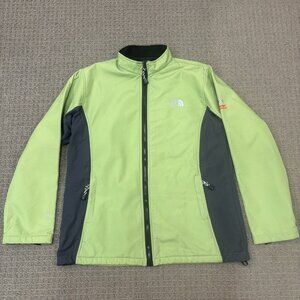 North Face Jacket Medium Green Fleece Lined Summit Series Lightweight Outerwear
